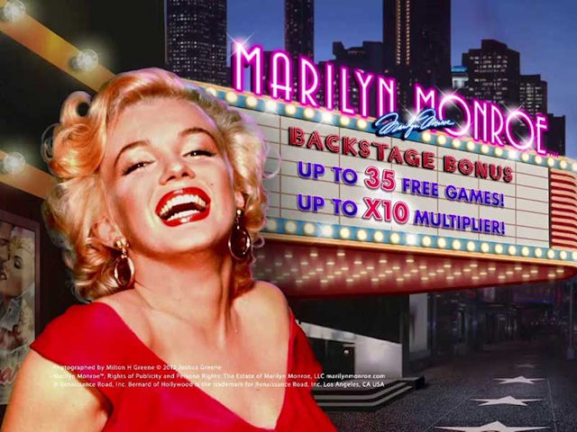 Litsentseeritud filmiteemaline videoslot Marilyn Monroe
